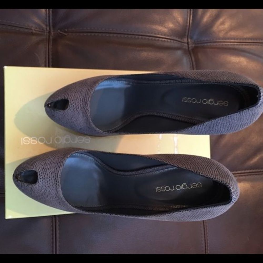 Sergio Rossi Zinco Cachet Platform Pump 10.5 NWT - Picture 3 of 4